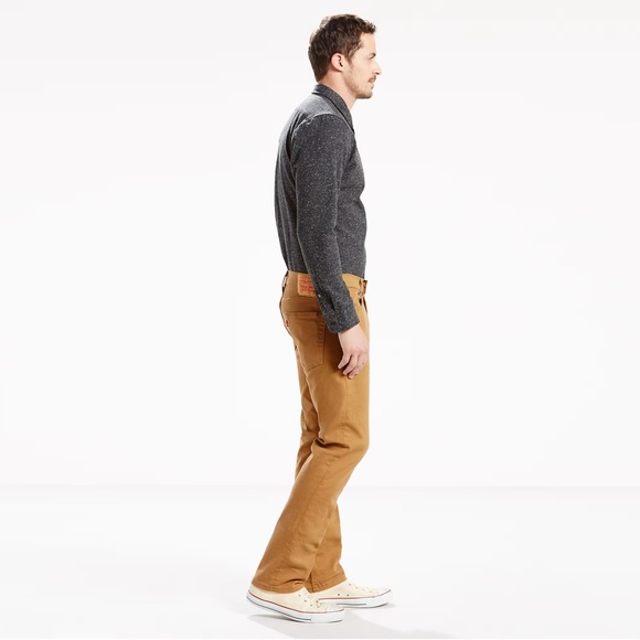 Levi’s 513 Khaki Tan Slim Straight Jeans - Picture 2 of 10